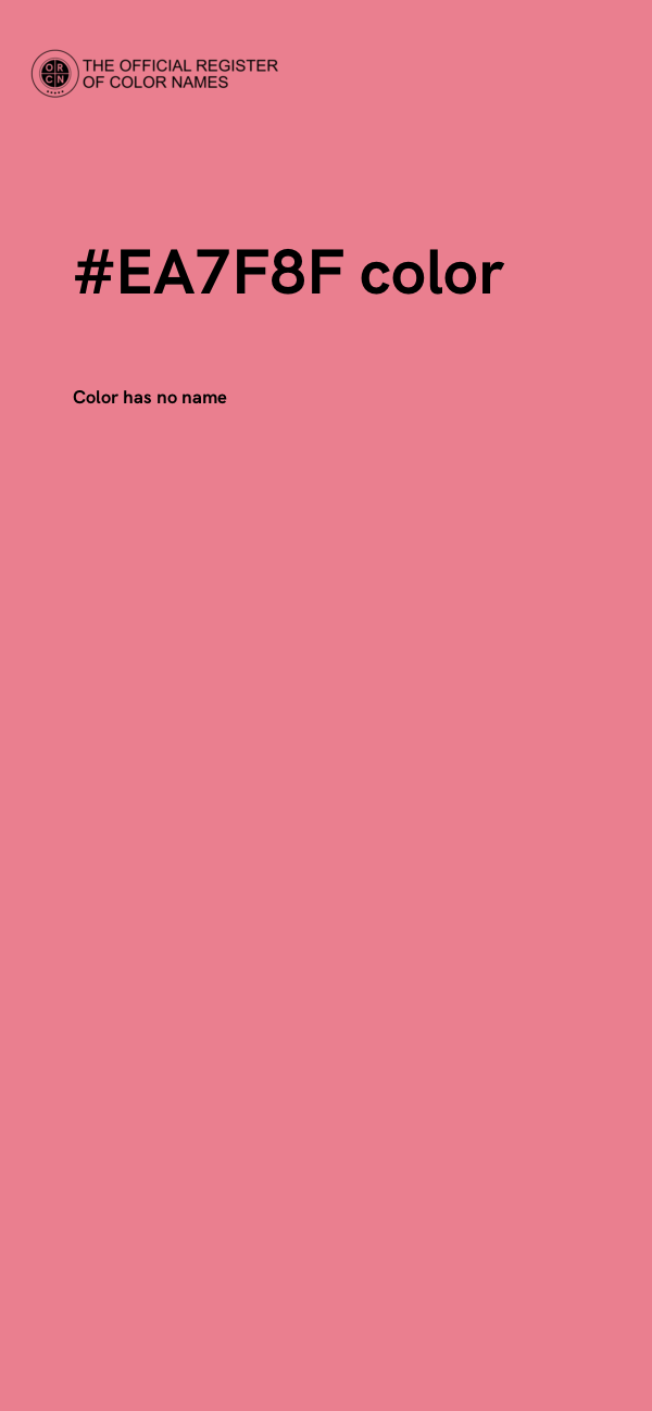 #EA7F8F color image