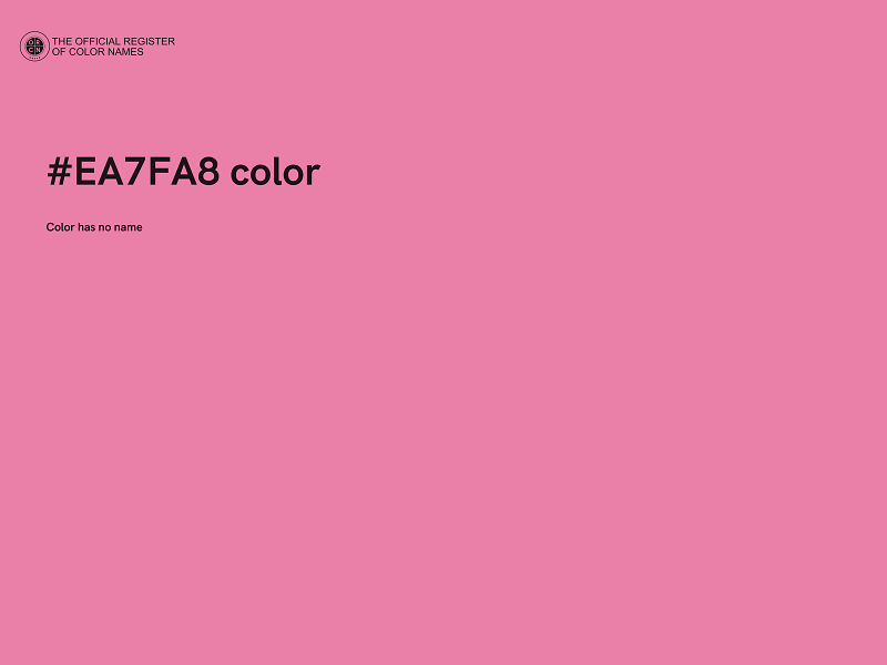 #EA7FA8 color image