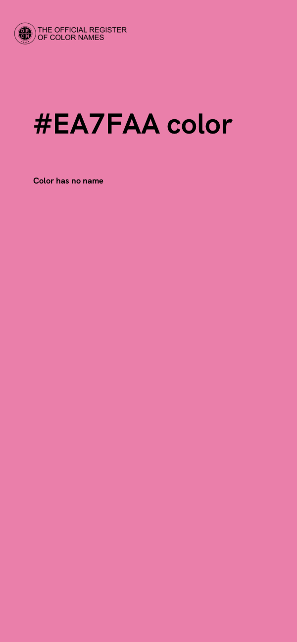 #EA7FAA color image