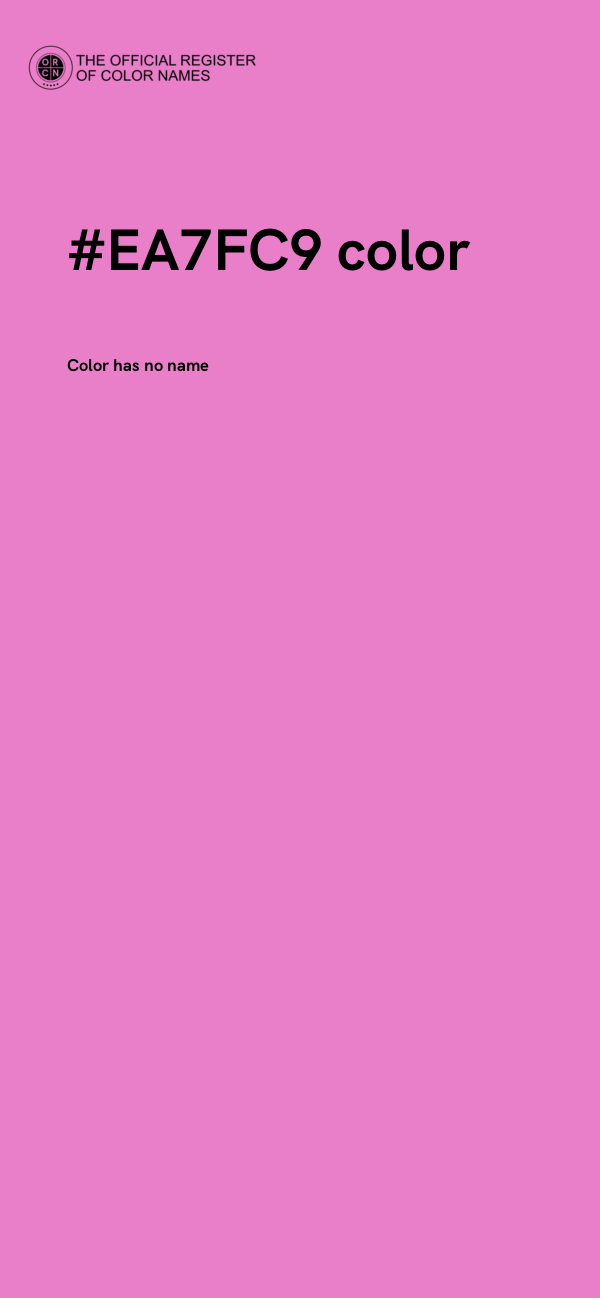 #EA7FC9 color image