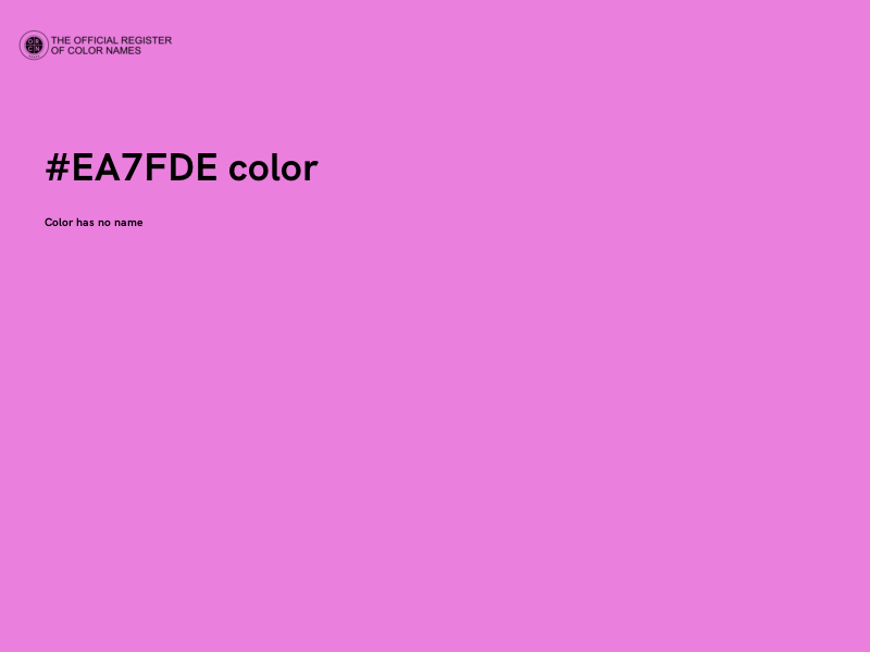 #EA7FDE color image