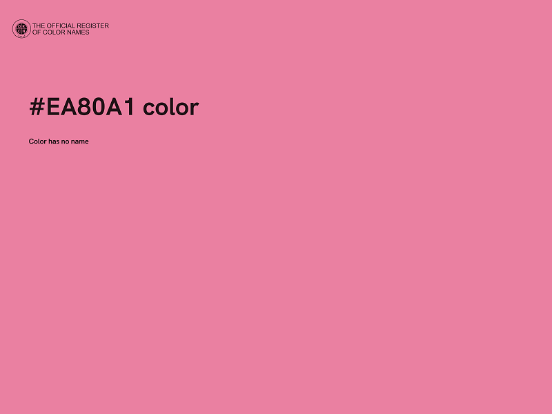 #EA80A1 color image