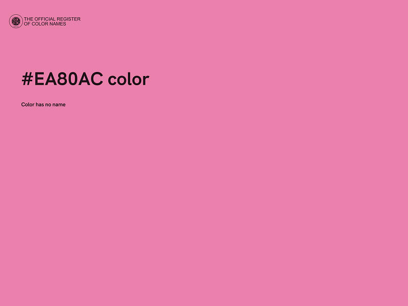 #EA80AC color image