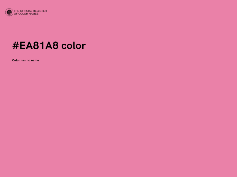 #EA81A8 color image