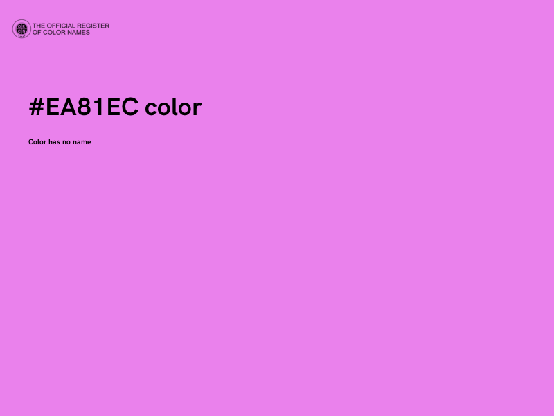 #EA81EC color image