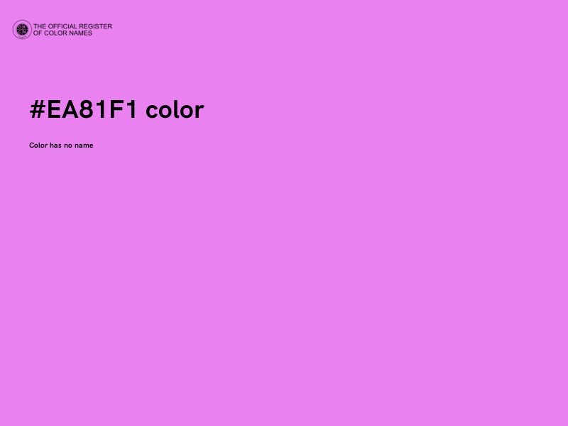 #EA81F1 color image