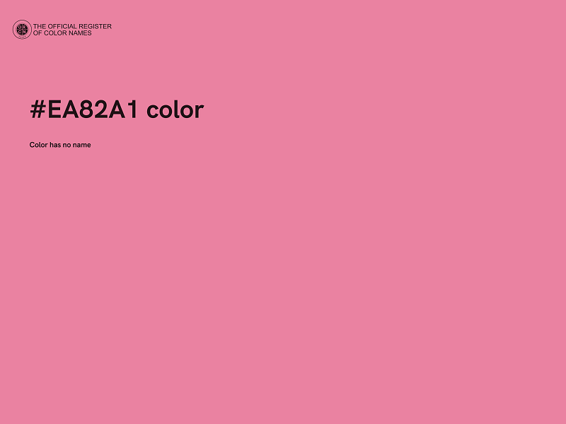 #EA82A1 color image