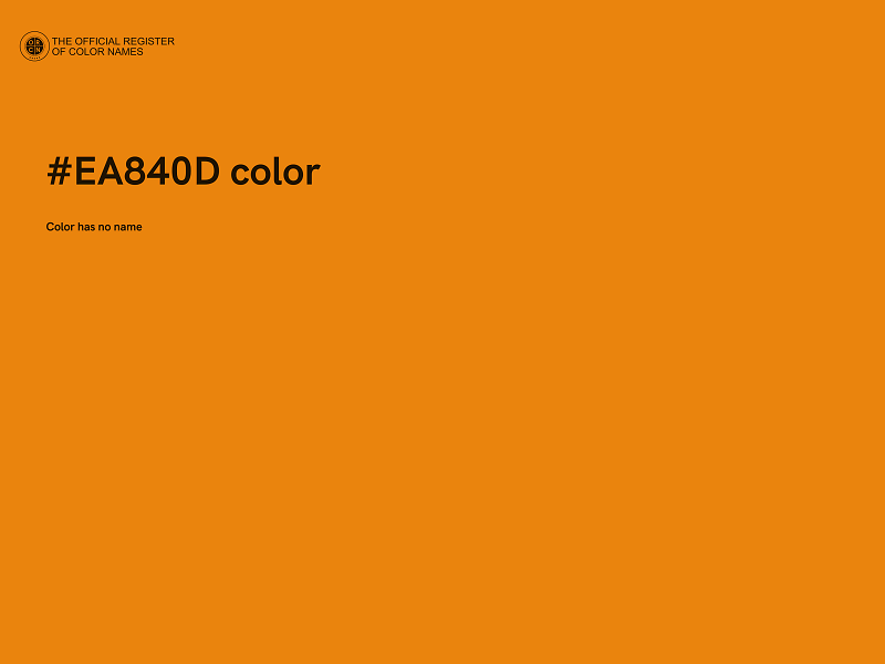 #EA840D color image