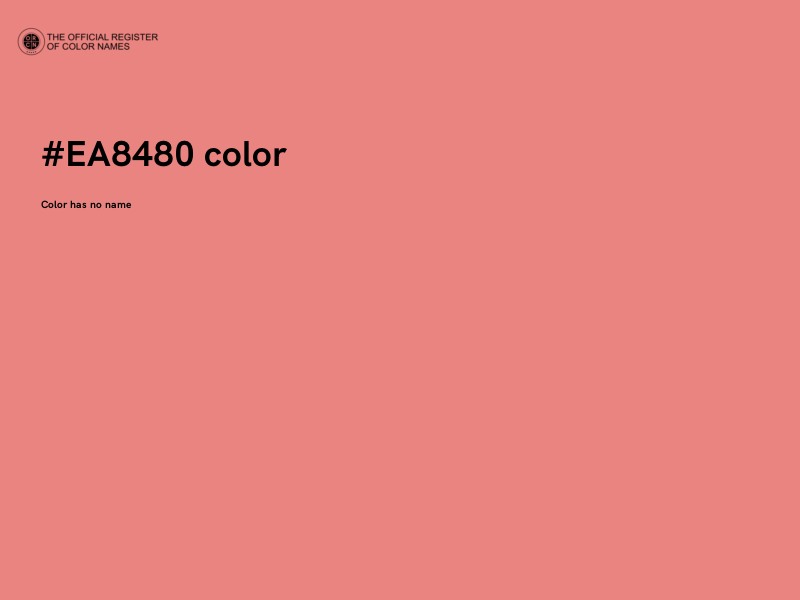 #EA8480 color image
