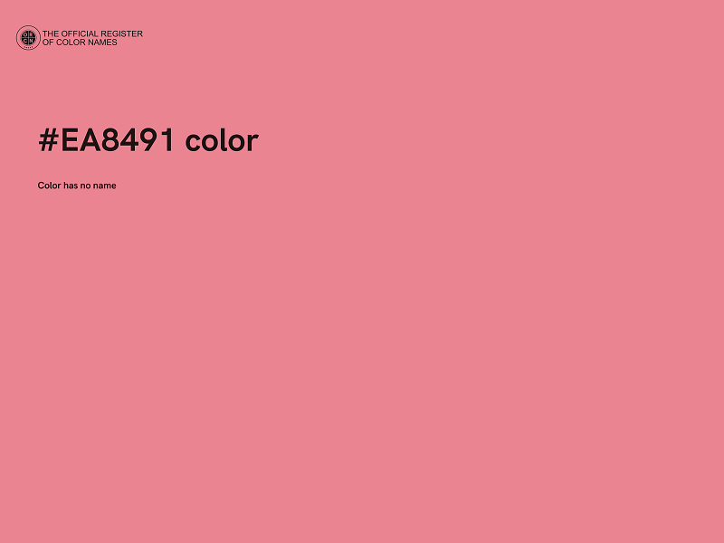 #EA8491 color image