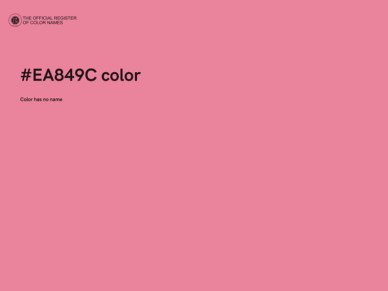 #EA849C color image