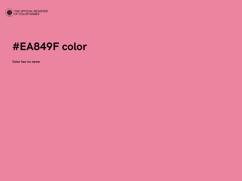 #EA849F color image