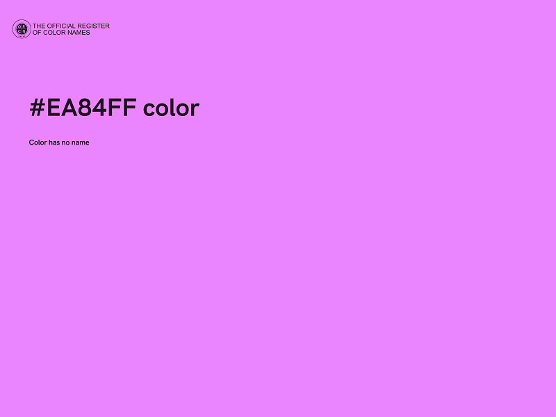 #EA84FF color image