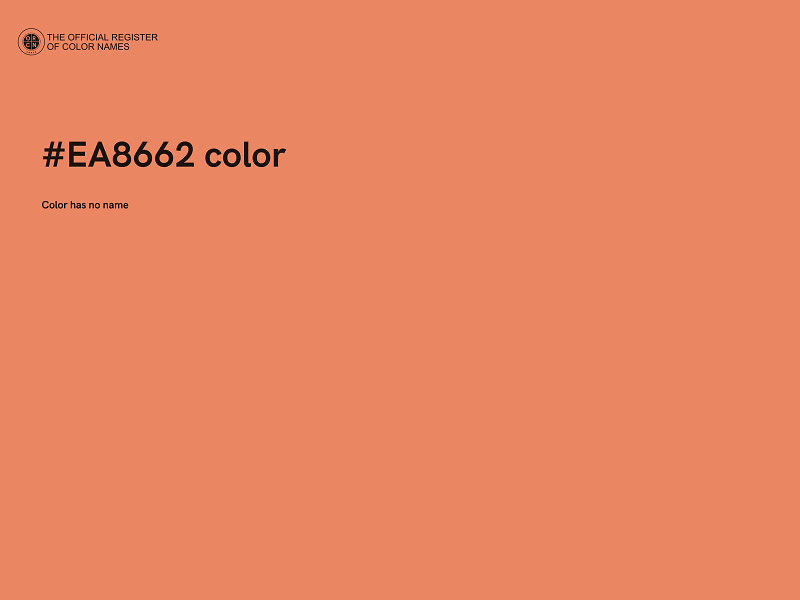 #EA8662 color image