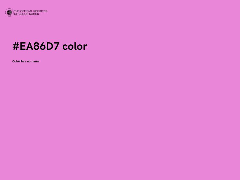 #EA86D7 color image