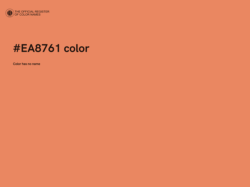 #EA8761 color image