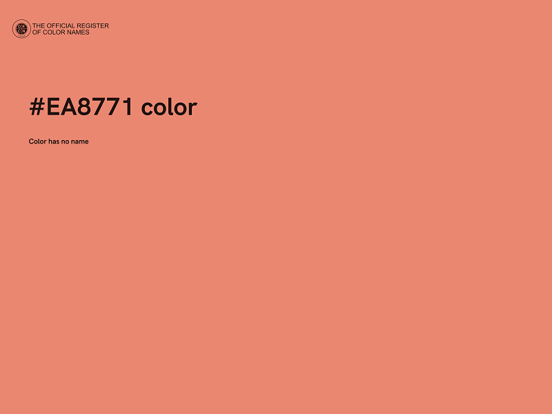 #EA8771 color image