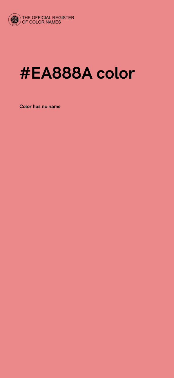 #EA888A color image