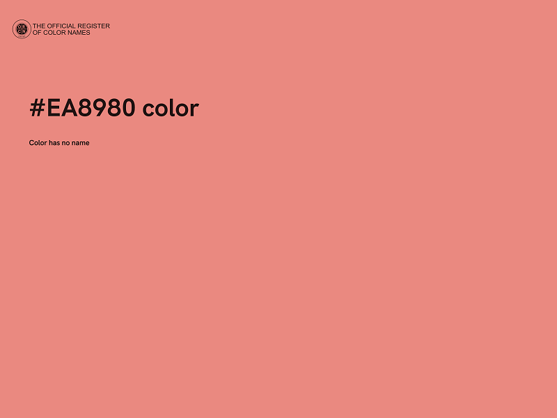 #EA8980 color image