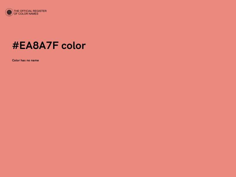 #EA8A7F color image