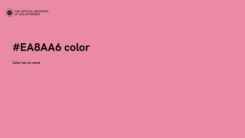 #EA8AA6 color image