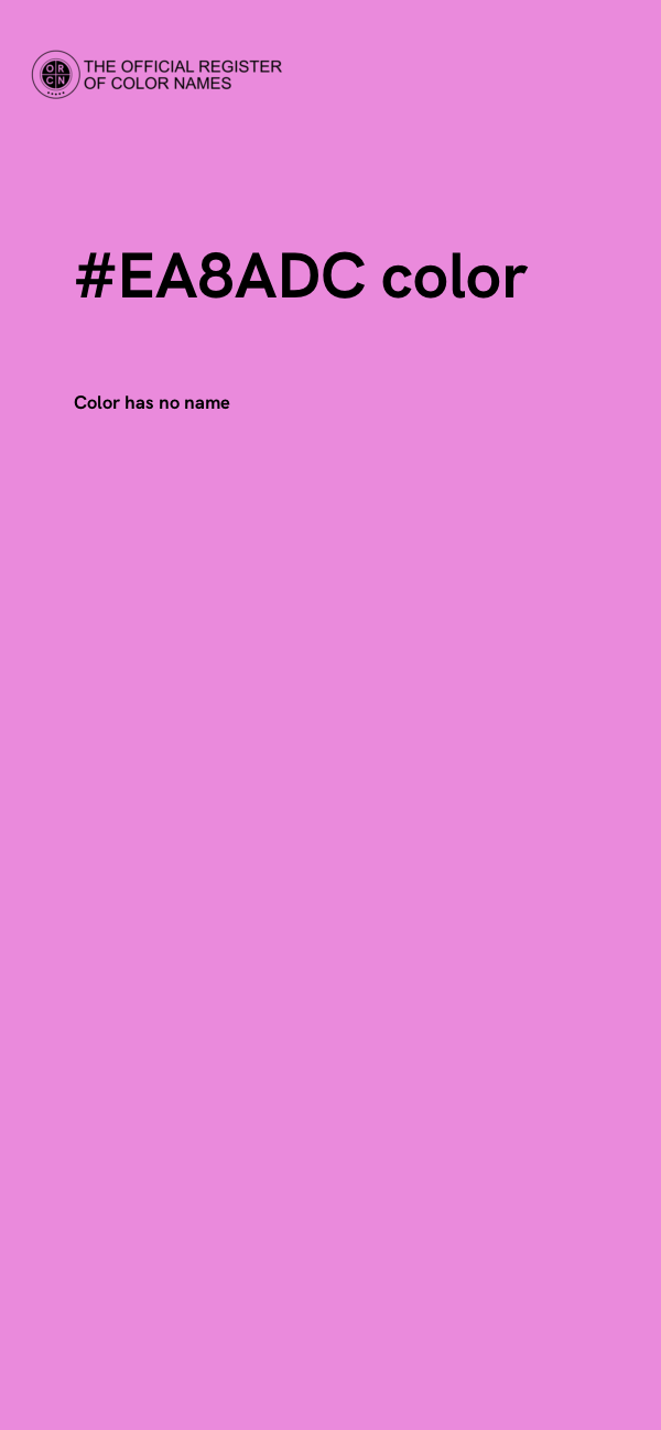 #EA8ADC color image