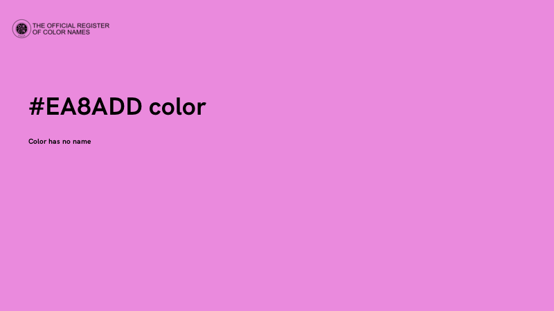 #EA8ADD color image