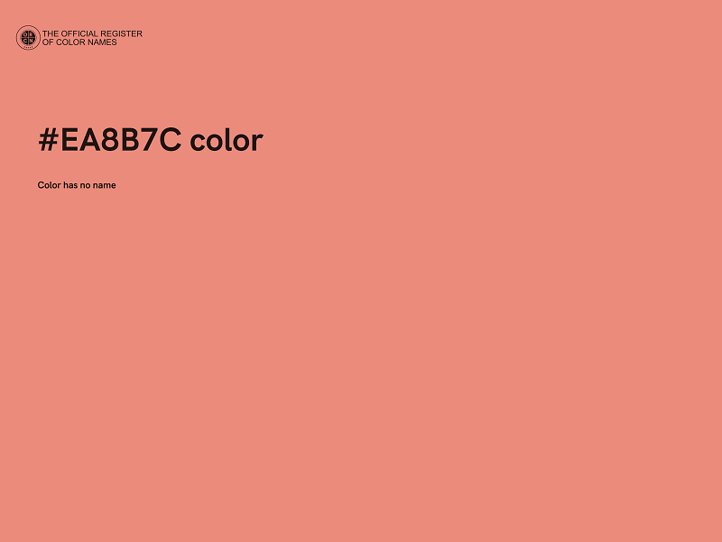 #EA8B7C color image