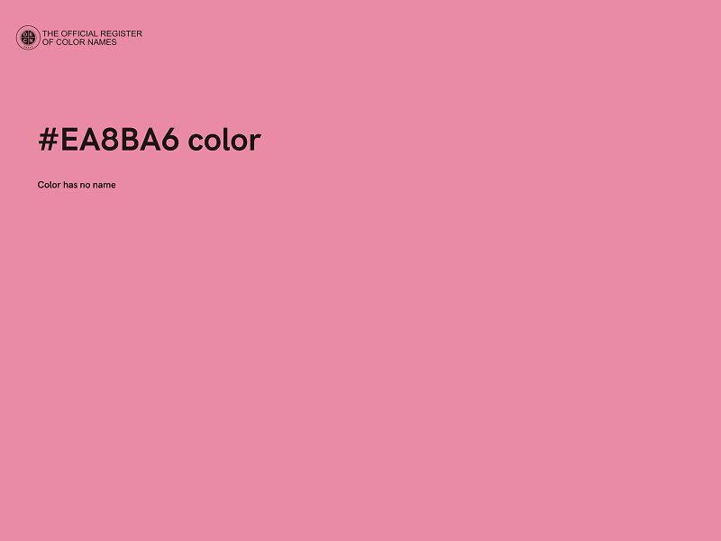 #EA8BA6 color image