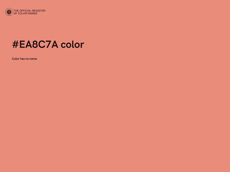 #EA8C7A color image