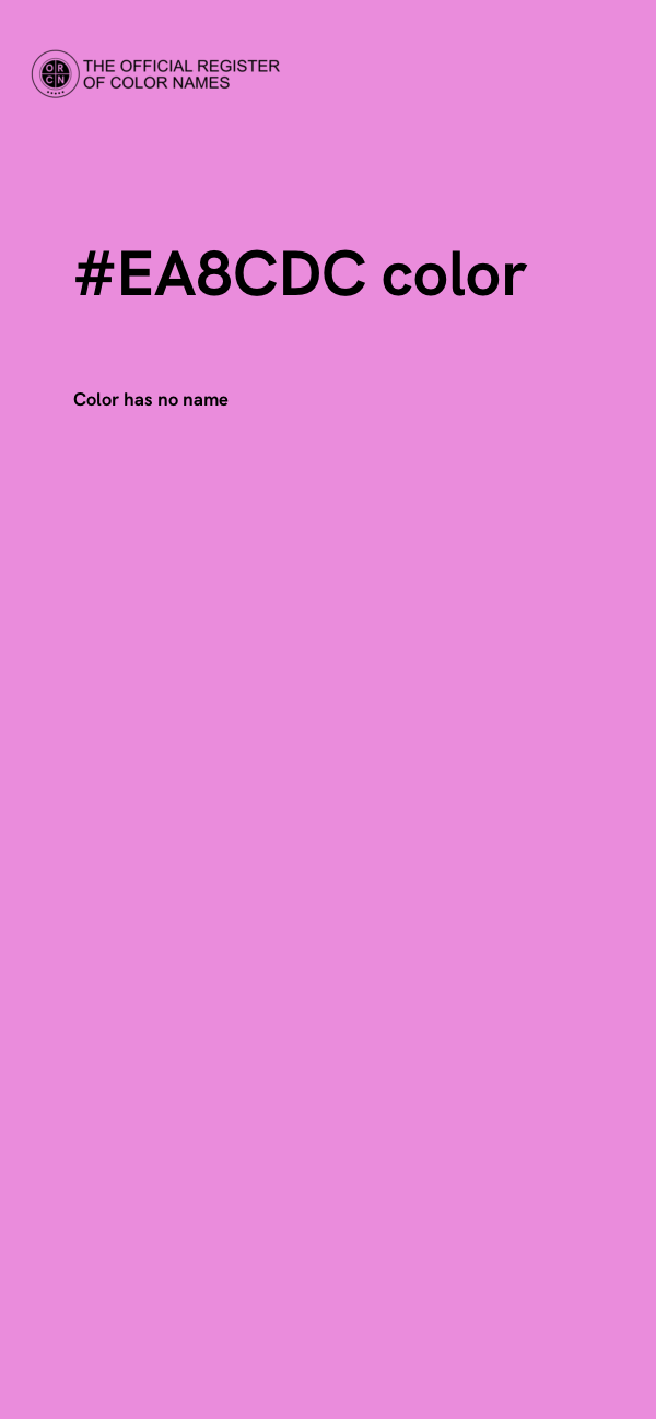 #EA8CDC color image