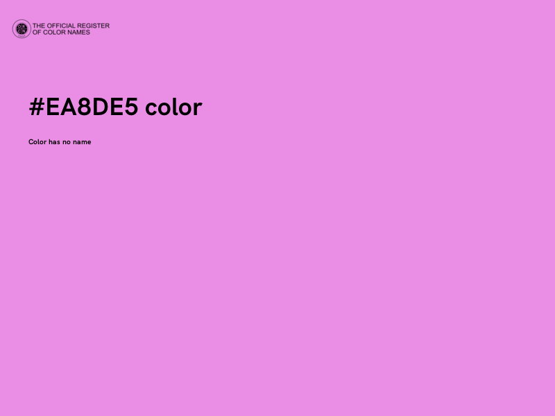 #EA8DE5 color image