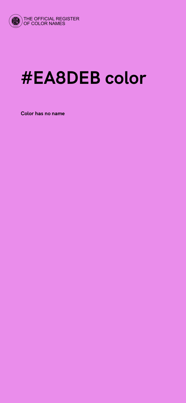 #EA8DEB color image