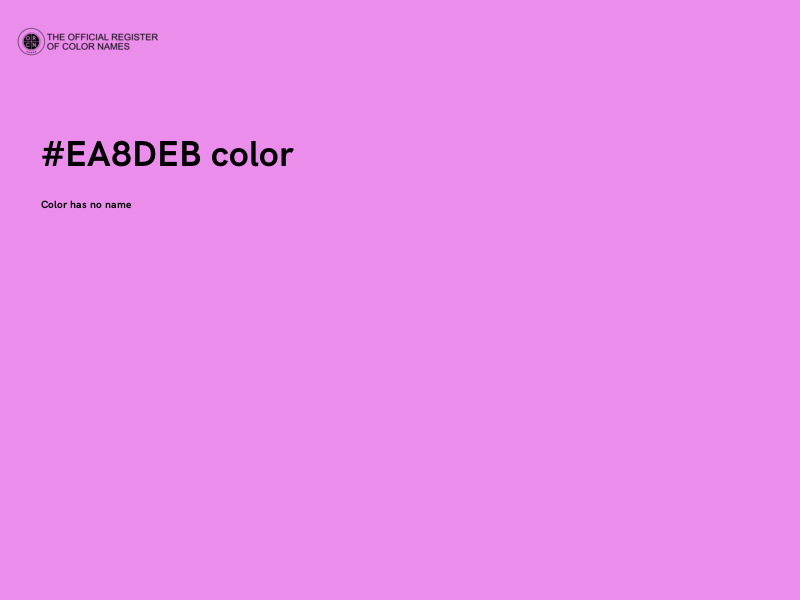 #EA8DEB color image