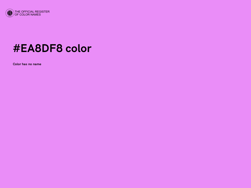 #EA8DF8 color image