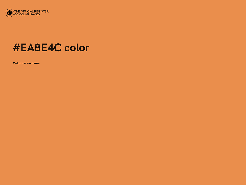 #EA8E4C color image