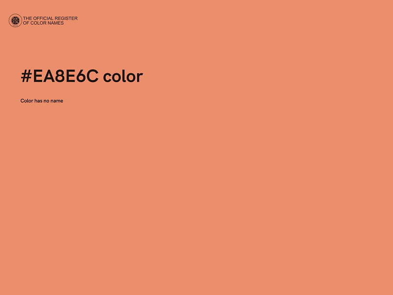 #EA8E6C color image