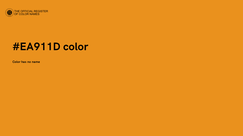 #EA911D color image