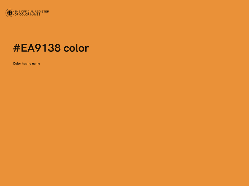 #EA9138 color image