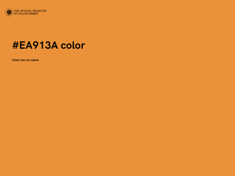#EA913A color image