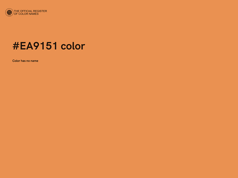 #EA9151 color image