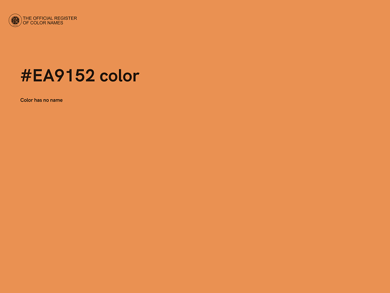 #EA9152 color image