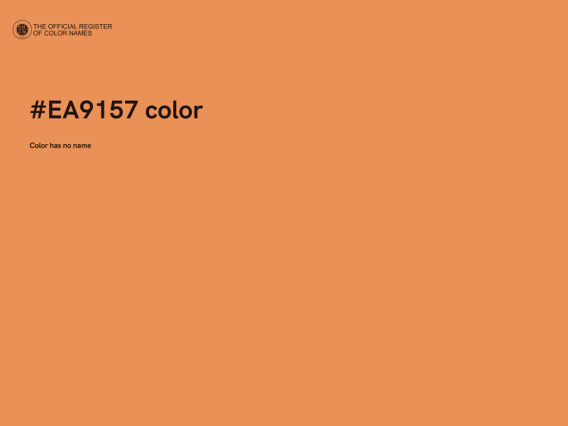 #EA9157 color image