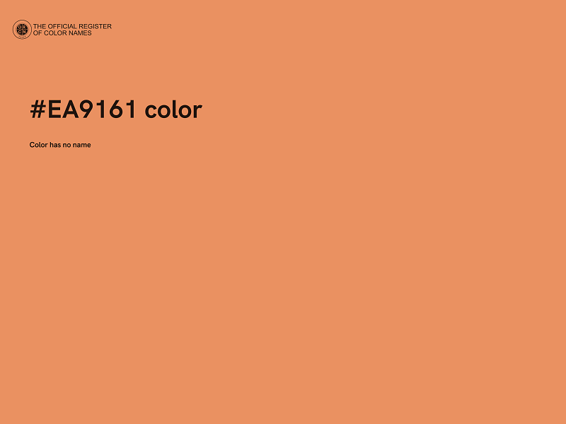 #EA9161 color image