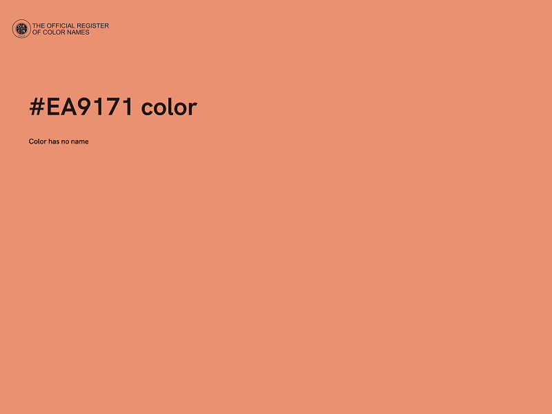 #EA9171 color image
