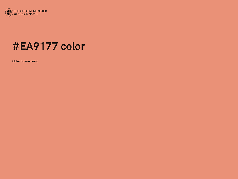 #EA9177 color image