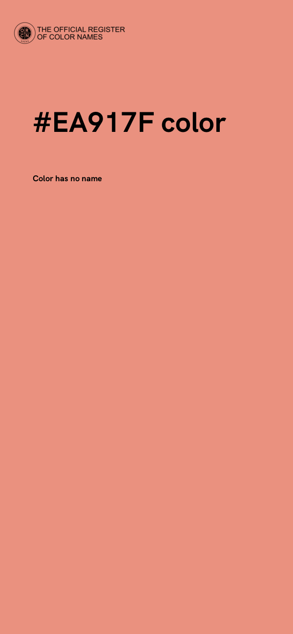 #EA917F color image