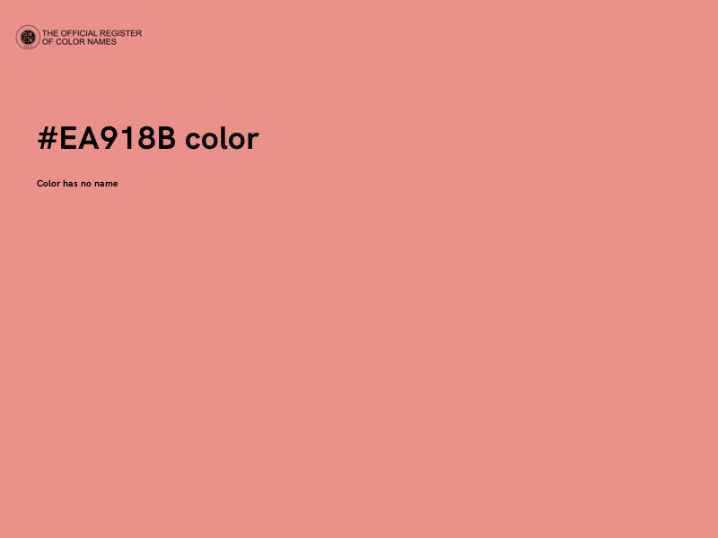 #EA918B color image