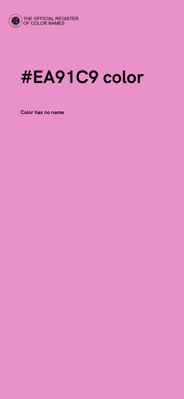 #EA91C9 color image
