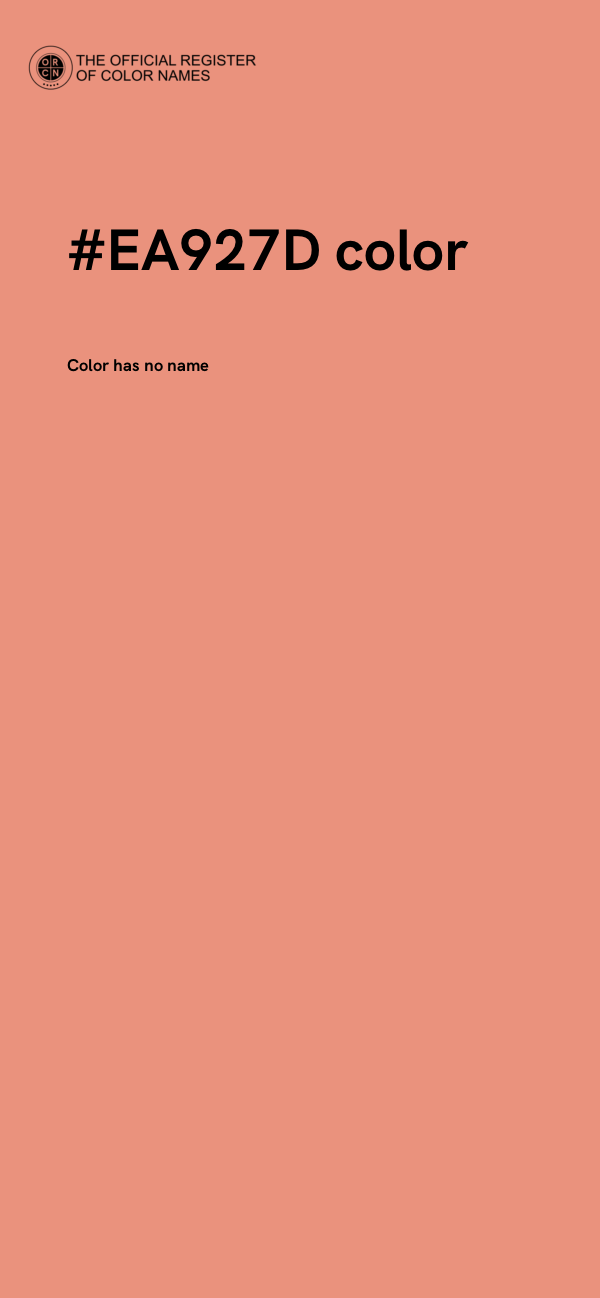 #EA927D color image